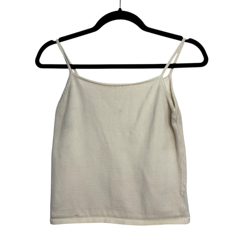 Oak + Fort Cropped Cream Sweater Cami
